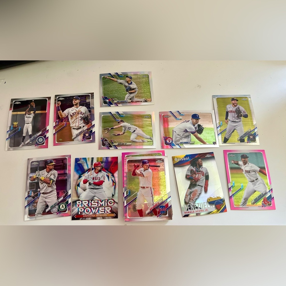 31 Topps Chrome Baseball Card Lot - Rookie & Star Collection